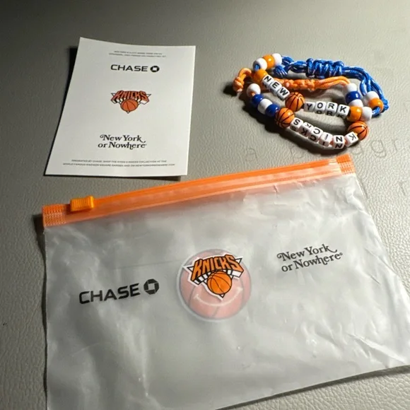 New York Knicks friendship beaded bracelet “New York or Nowhere” - Picture 4 of 5
